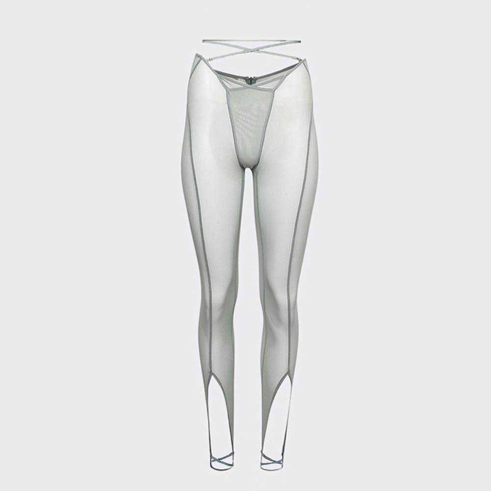 KNWLS GREEN SHEER CELEST LEGGINGS